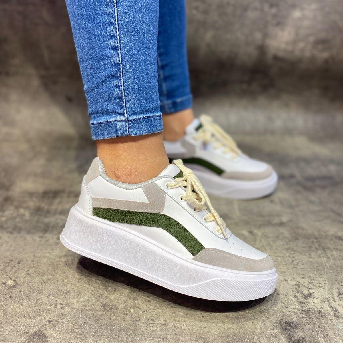 EVEGONZ - Zapato Casual Urbano Calzado Plano Cómodo Tenis Informal