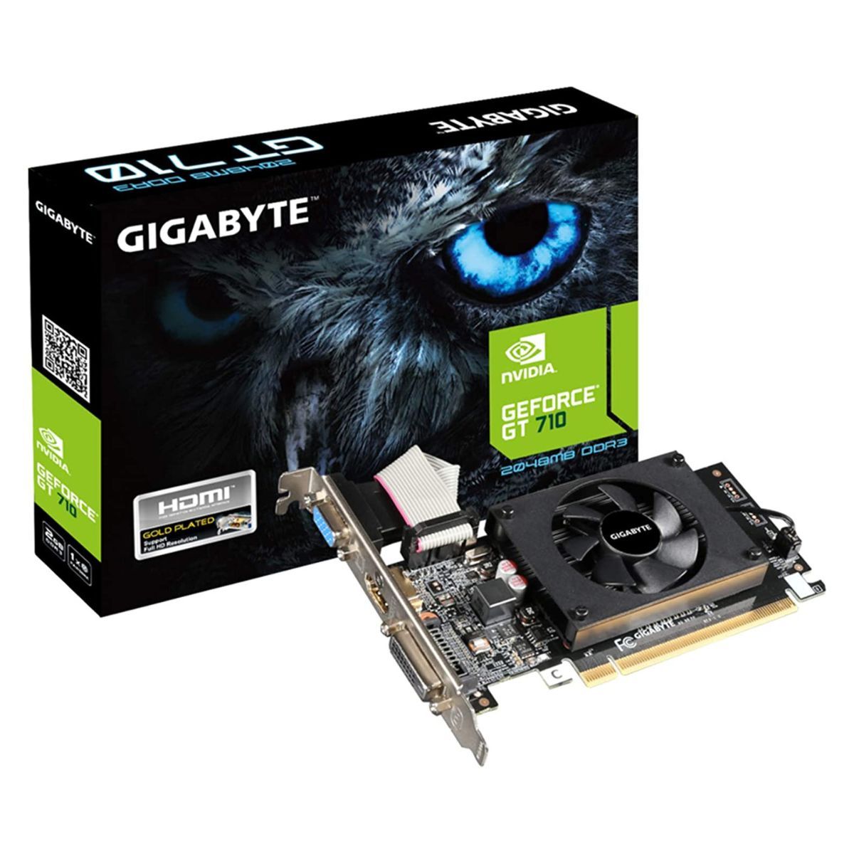 GIGABYTE - Tarjeta Grafica Gigabyte Nvidia Geforce Gt 710 2 Gb