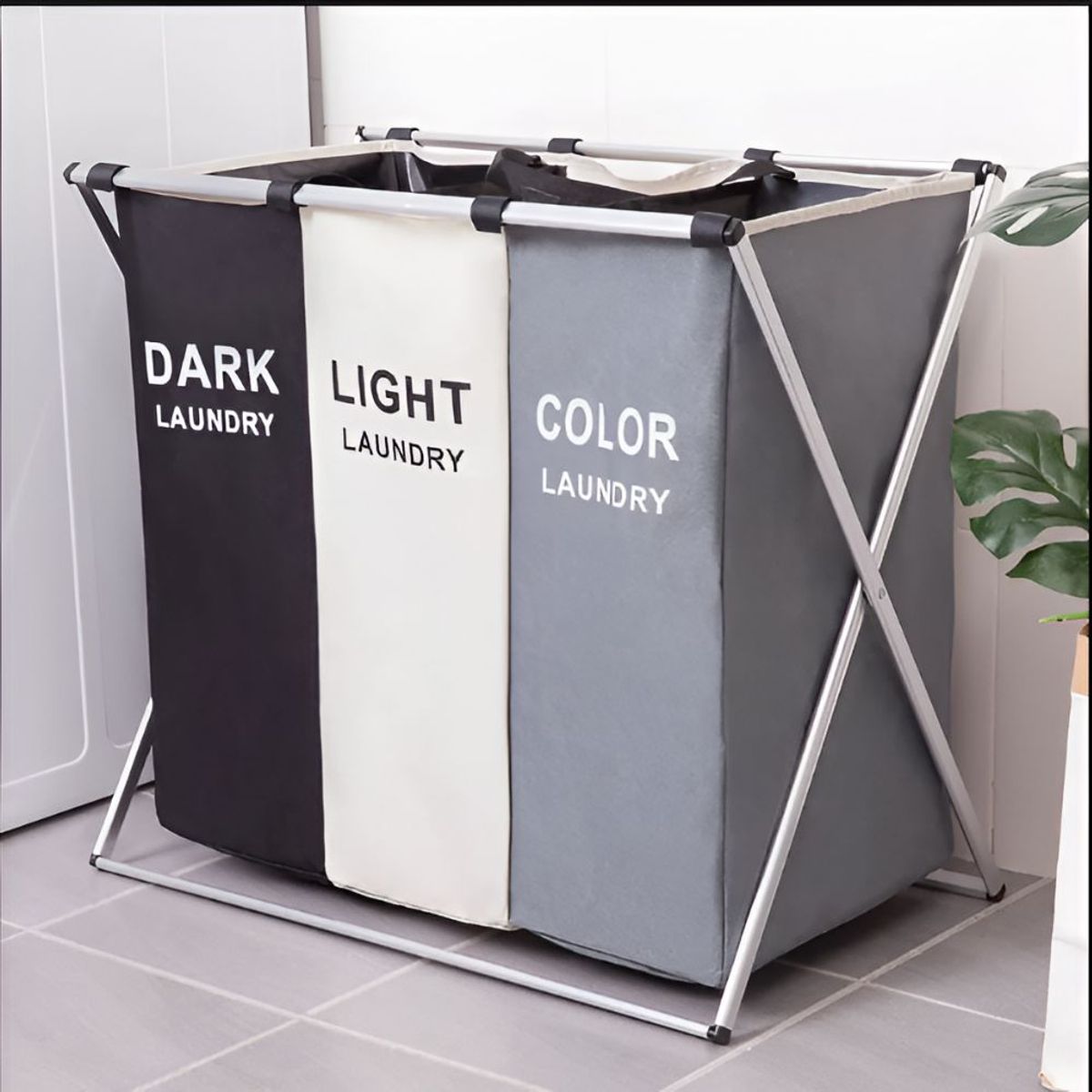 GENERICO - Organizador De Ropa Sucia Cesta Clasificadora Por Colores