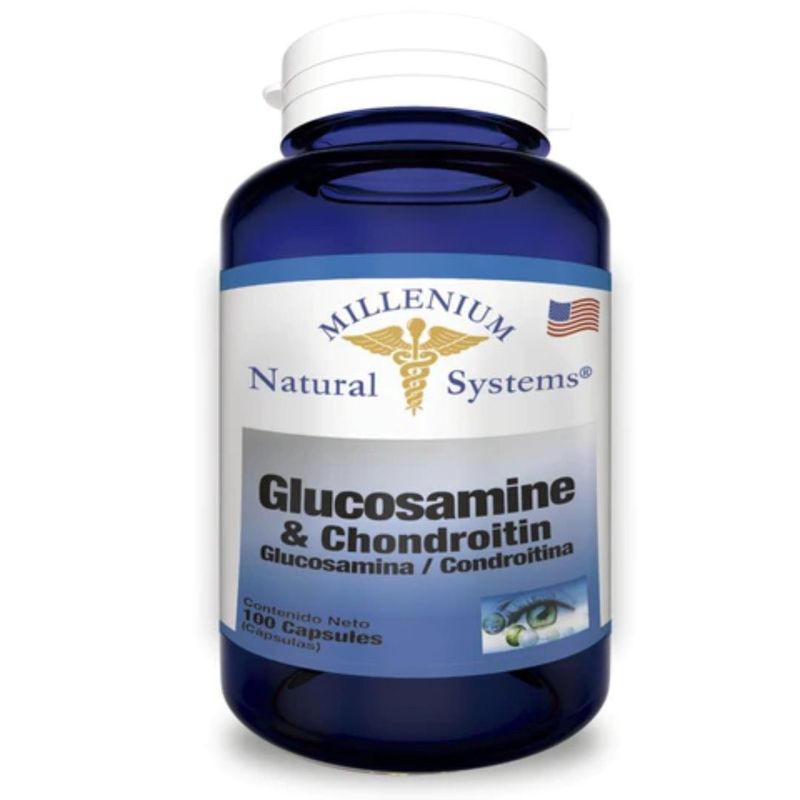 MILLENIUM NATURAL SYSTEM - Glucosamina & Condroitina x100 capsulas