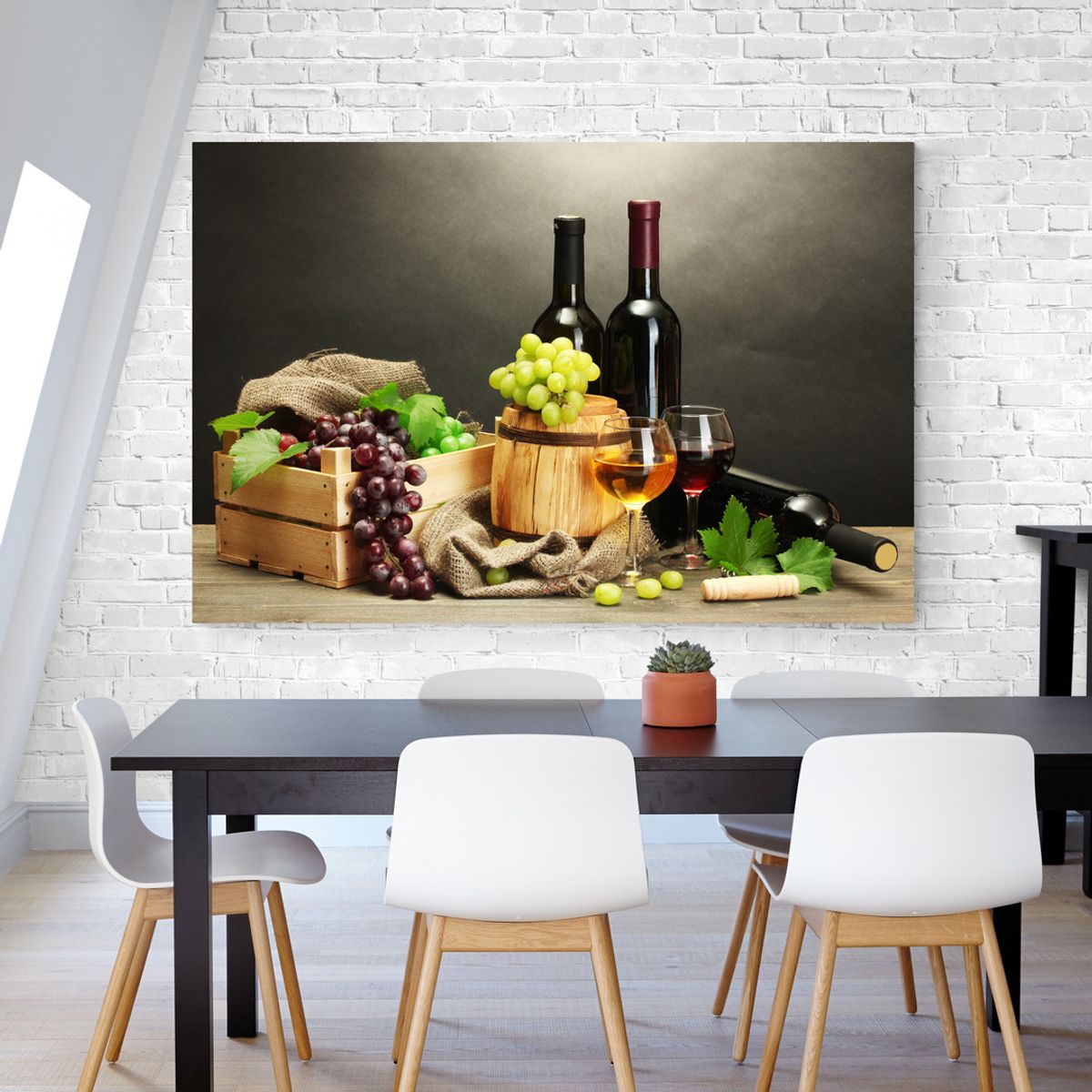 TAYRONA STORE - Cuadro En Lienzo Para Comedor Bodegon 029 120x80cm.