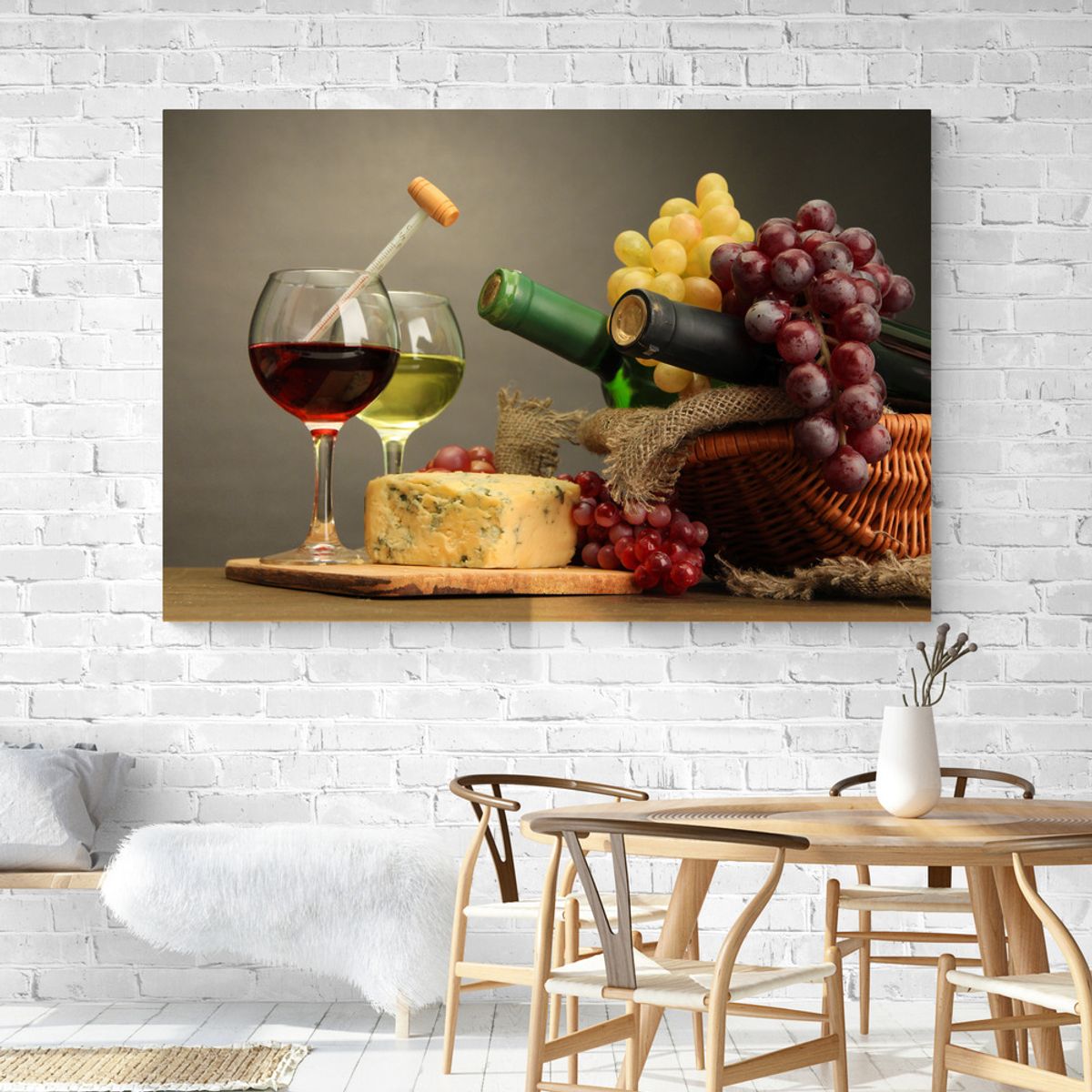 TAYRONA STORE - Cuadro En Lienzo Para Comedor Bodegon 031 120x80cm