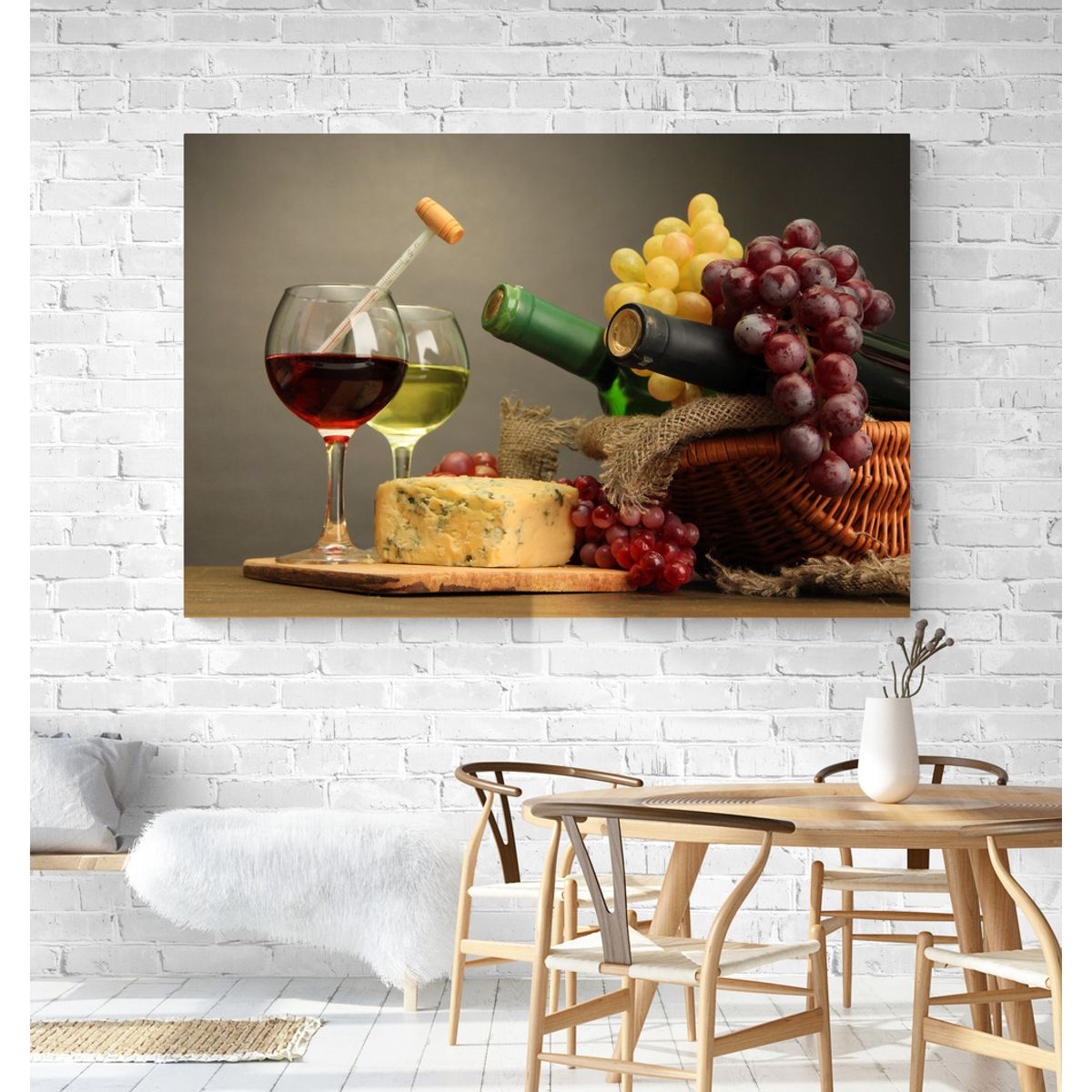 TAYRONA STORE - Cuadro En Lienzo Para Comedor Bodegon 031 120x80cm