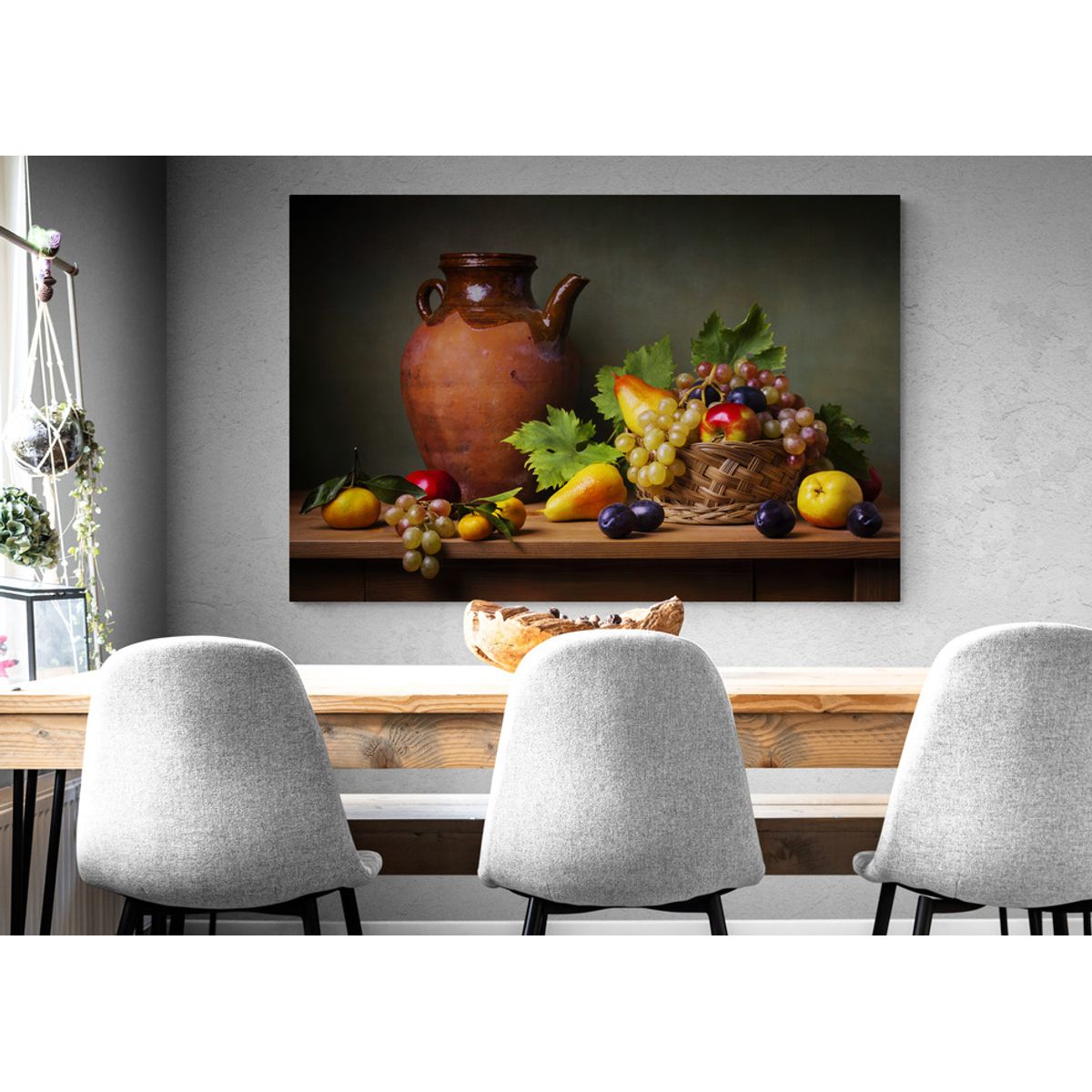 TAYRONA STORE - Cuadro En Lienzo Para Comedor Bodegon 054 50x35cm