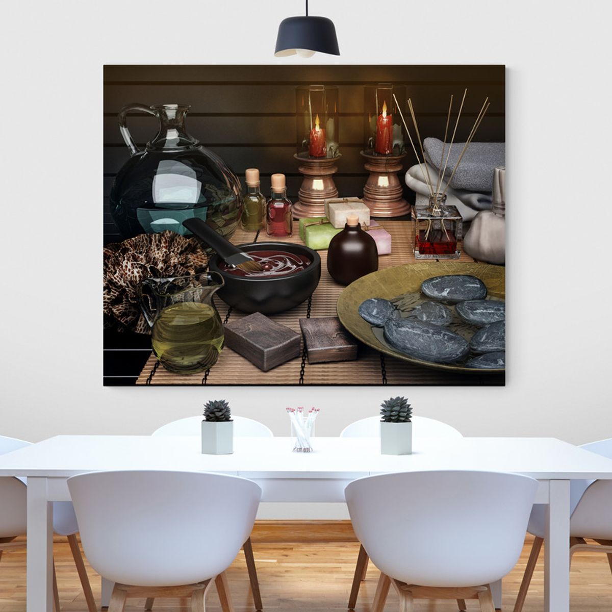 TAYRONA STORE - Cuadro En Lienzo Para Comedor Bodegon 081 75x60cm