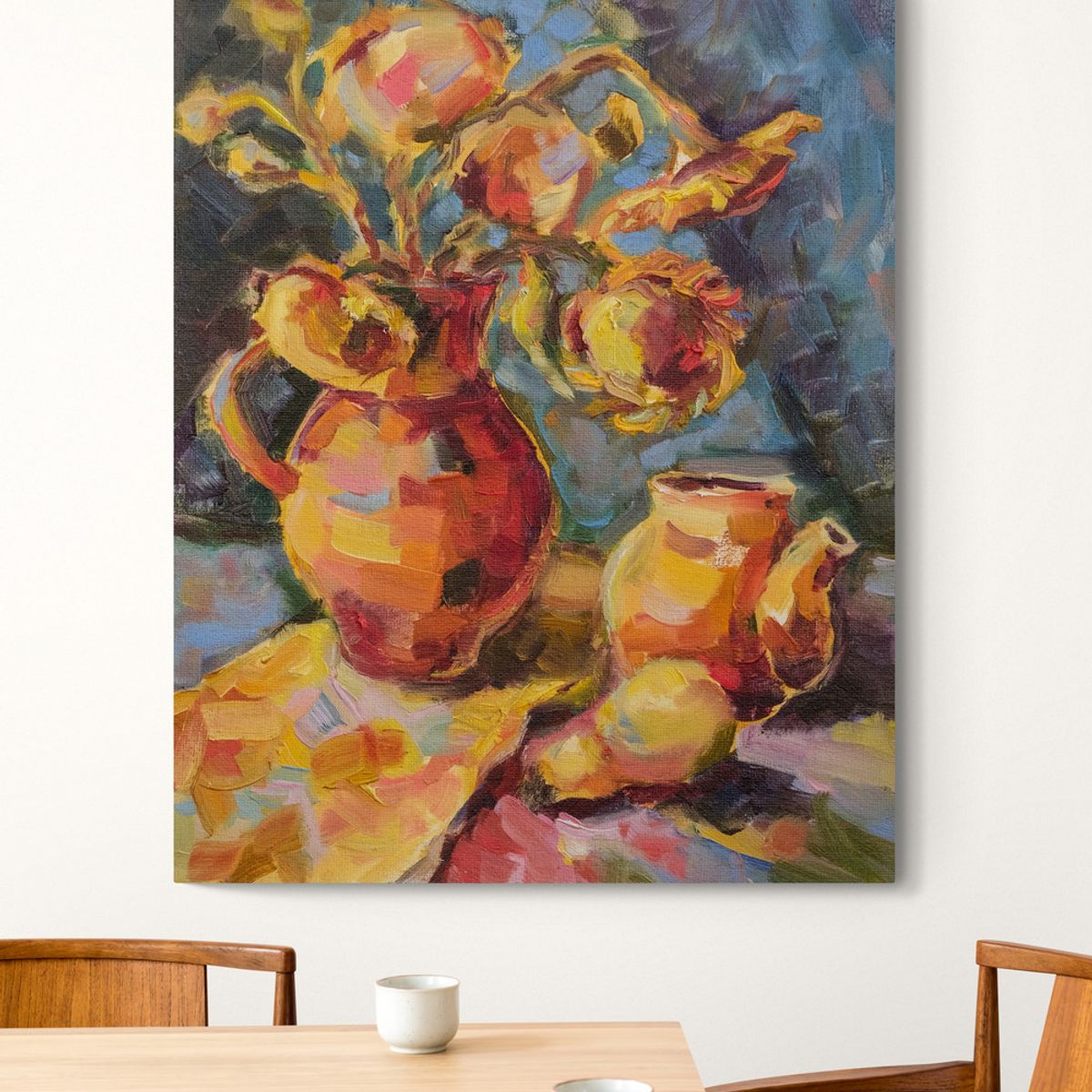 TAYRONA STORE - Cuadro En Lienzo Para Comedor Bodegon 082 120x150cm