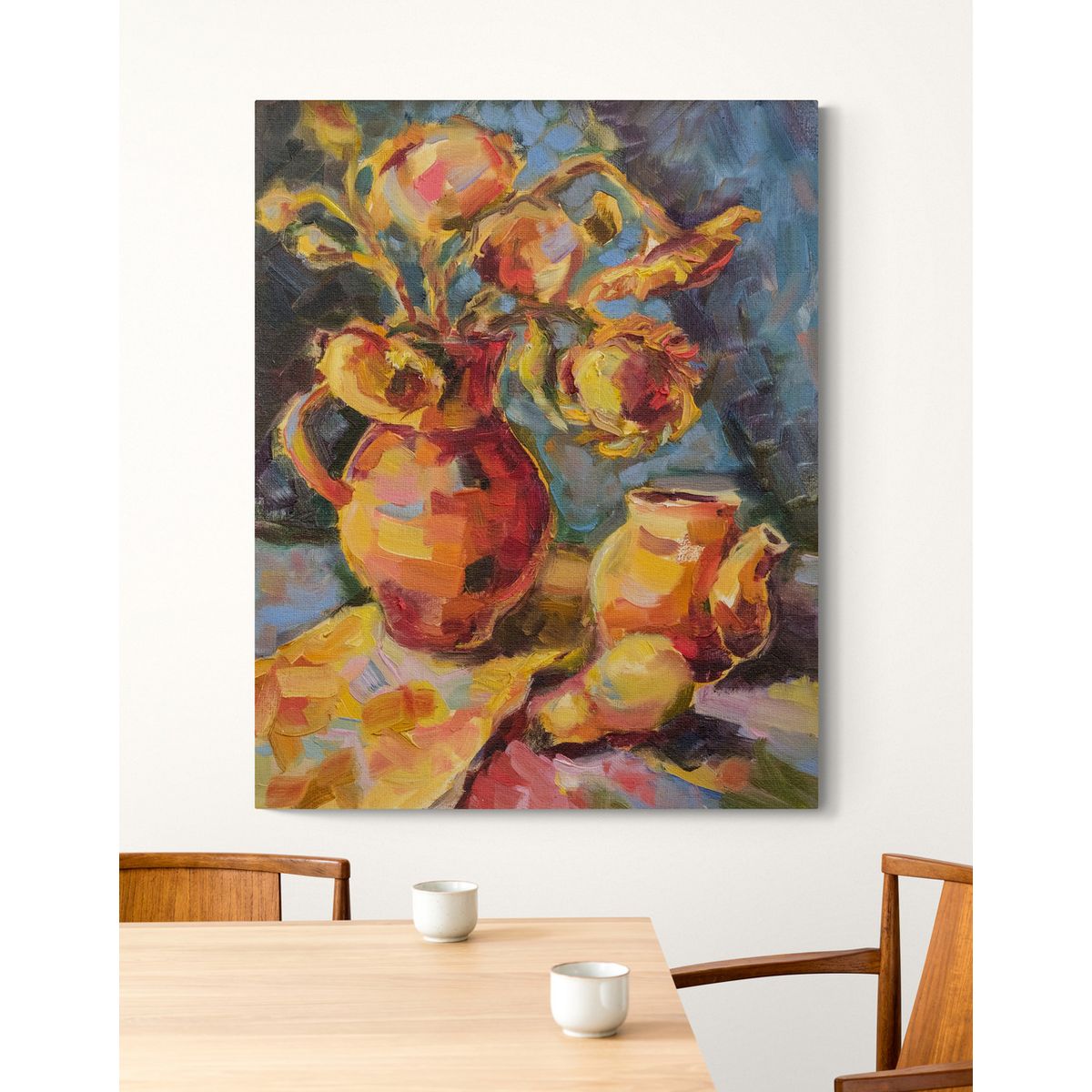 TAYRONA STORE - Cuadro En Lienzo Para Comedor Bodegon 082 120x150cm