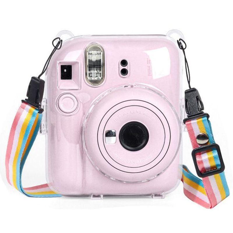 GENERICO - Protector Transparente Instax Mini 12 Correa Multicolor