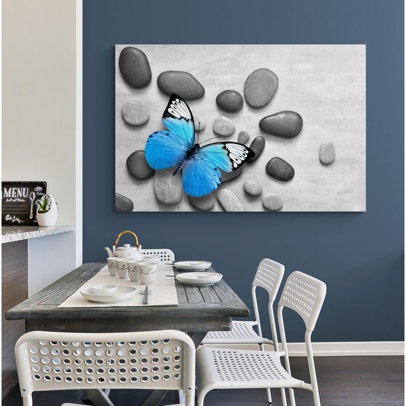 TAYRONA STORE - Cuadro En Lienzo Para Comedor Mariposas 177 70x50cm