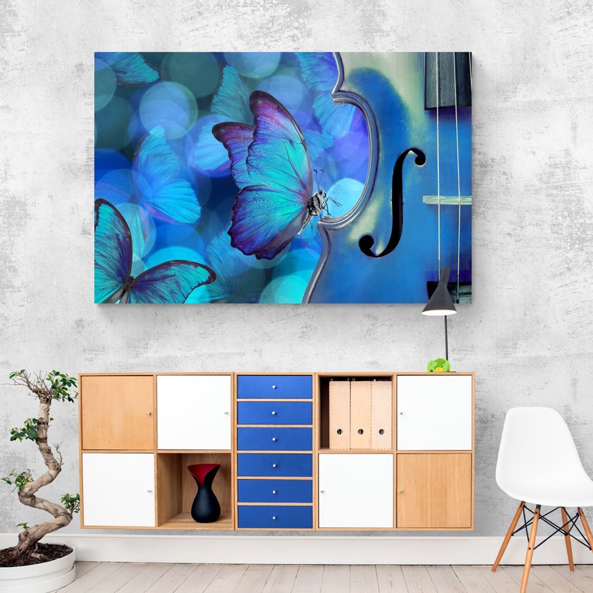 TAYRONA STORE - Cuadro En Lienzo Para Comedor Mariposas 209 70x50cm