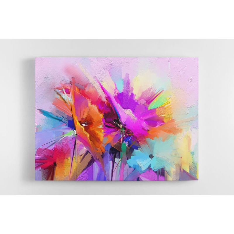 TAYRONA STORE - Cuadro En Lienzo Para Comedor Pintura Flores 94 150x120cm