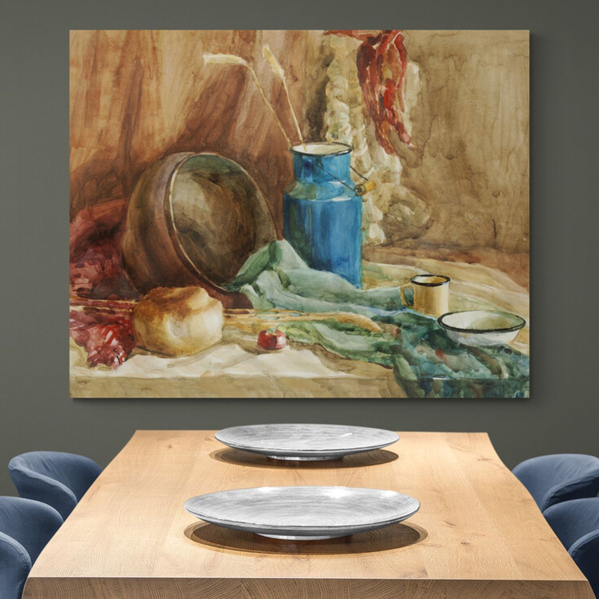 TAYRONA STORE - Cuadro En Lienzo Para Comedor Bodegon 155 75x60cm