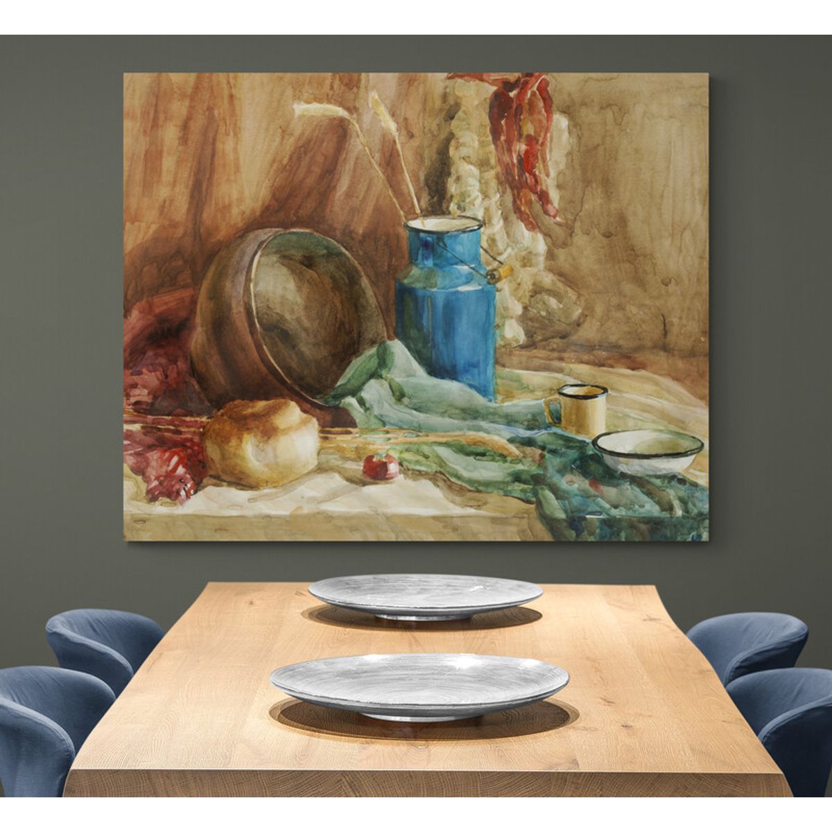 TAYRONA STORE - Cuadro En Lienzo Para Comedor Bodegon 155 75x60cm