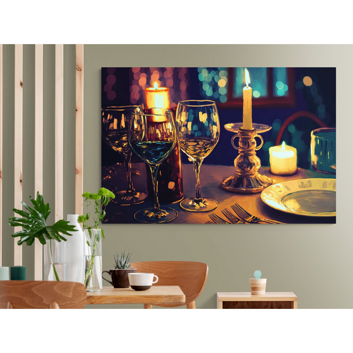 TAYRONA STORE - Cuadro En Lienzo Para Comedor Bodegon 282 50x35cm