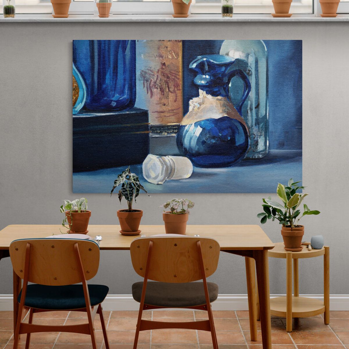 TAYRONA STORE - Cuadro En Lienzo Para Comedor Bodegon Botellas 192 120x80cm.