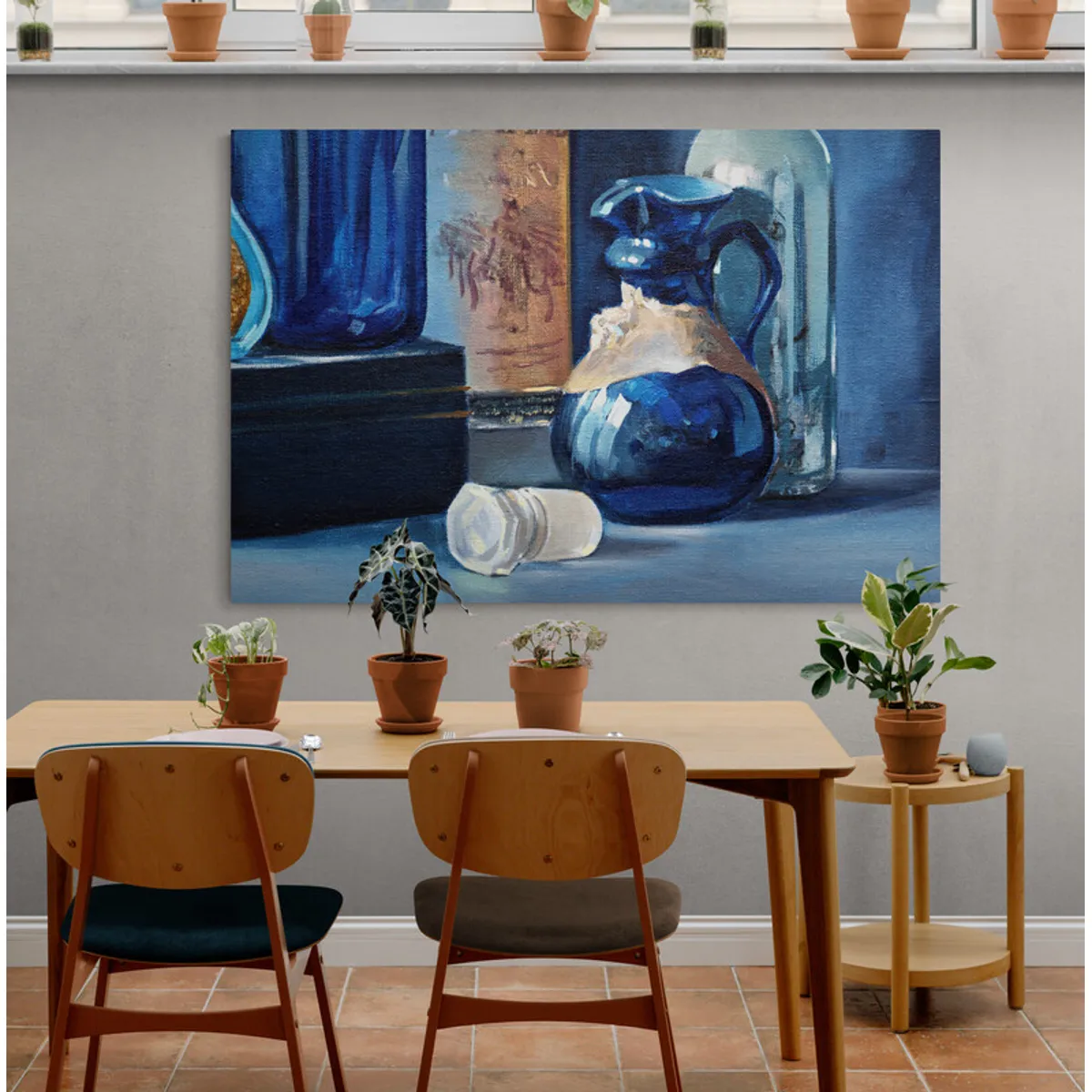 TAYRONA STORE - Cuadro En Lienzo Para Comedor Bodegon Botellas 192 120x80cm.