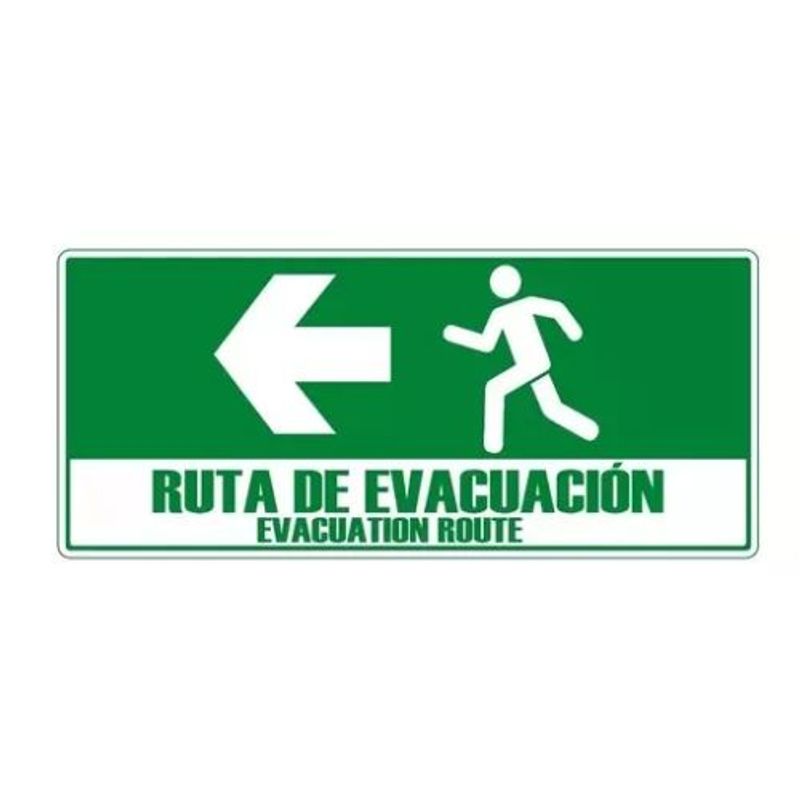 AFM - SEÑALIZACION  DE EVACUACIÒN PLACA
