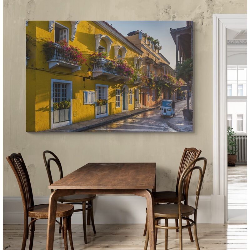 TAYRONA STORE - Cuadro En Lienzo Para Comedor Cartagena 019 120x80cm