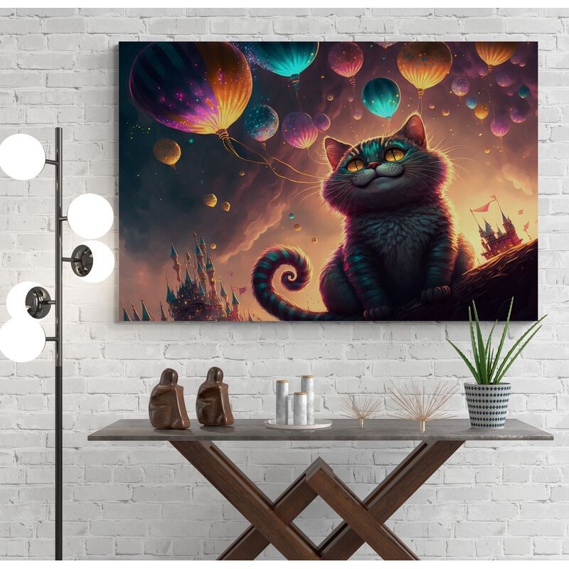 TAYRONA STORE - Cuadro En Lienzo Para Comedor Gatos 365 120x80cm