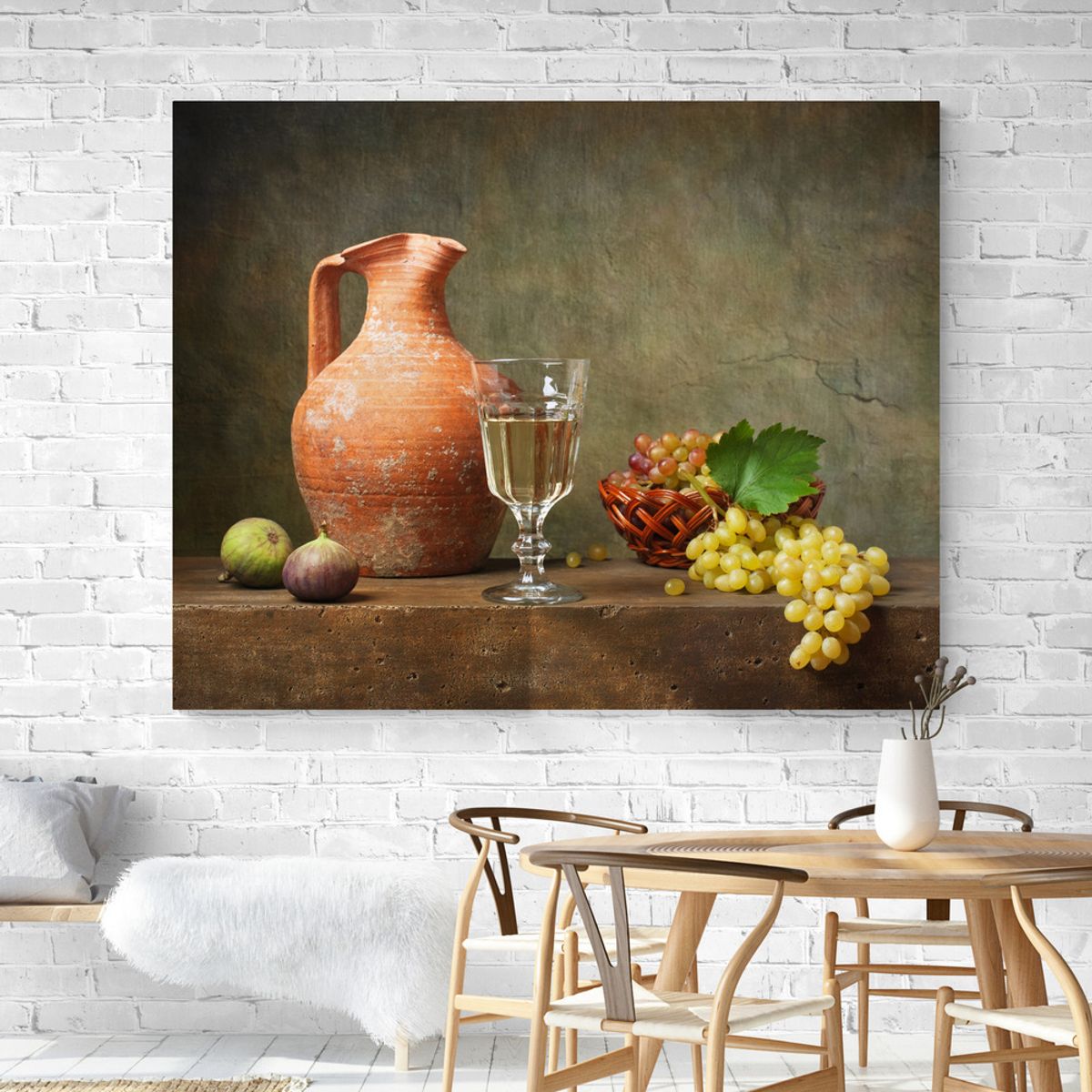 TAYRONA STORE - Cuadro En Lienzo Para Comedor Bodegon 032 125x100cm