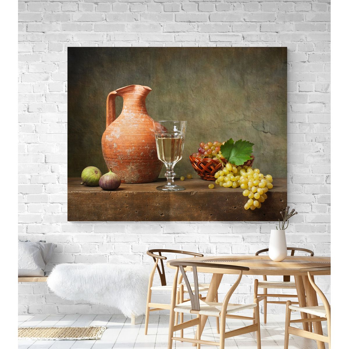 TAYRONA STORE - Cuadro En Lienzo Para Comedor Bodegon 032 125x100cm
