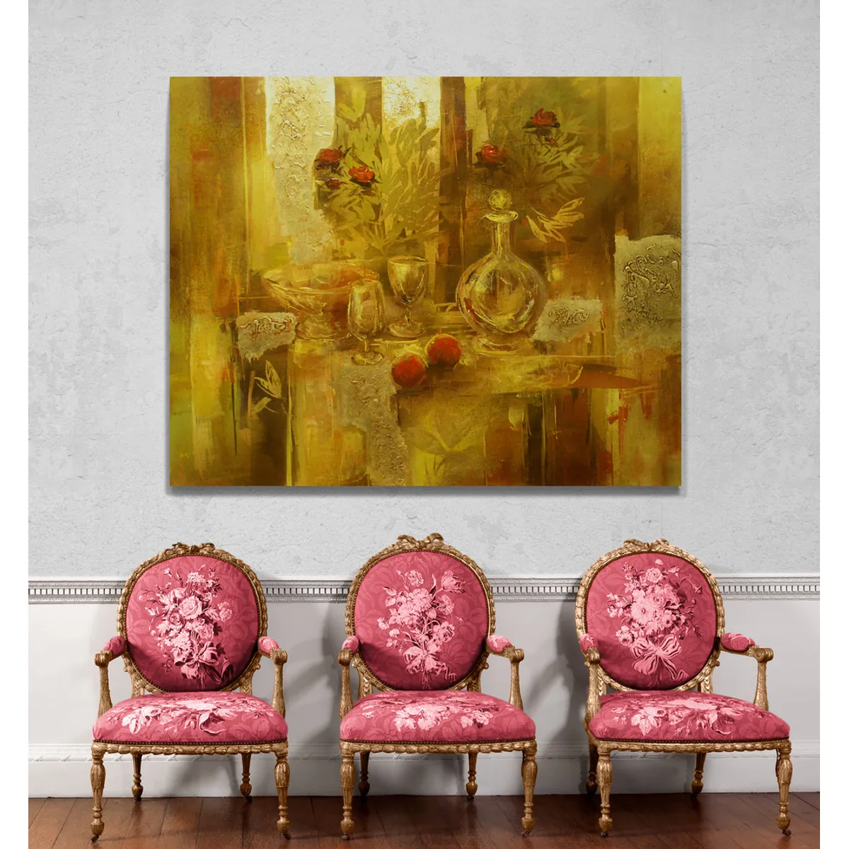 TAYRONA STORE - Cuadro En Lienzo Para Comedor Bodegon 037 50x40cm