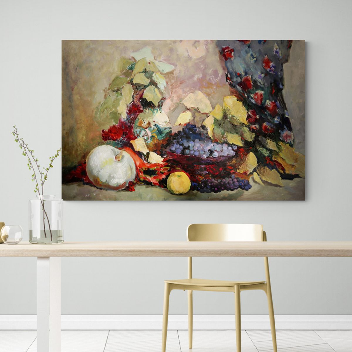 TAYRONA STORE - Cuadro En Lienzo Para Comedor Bodegon 040 100x70cm