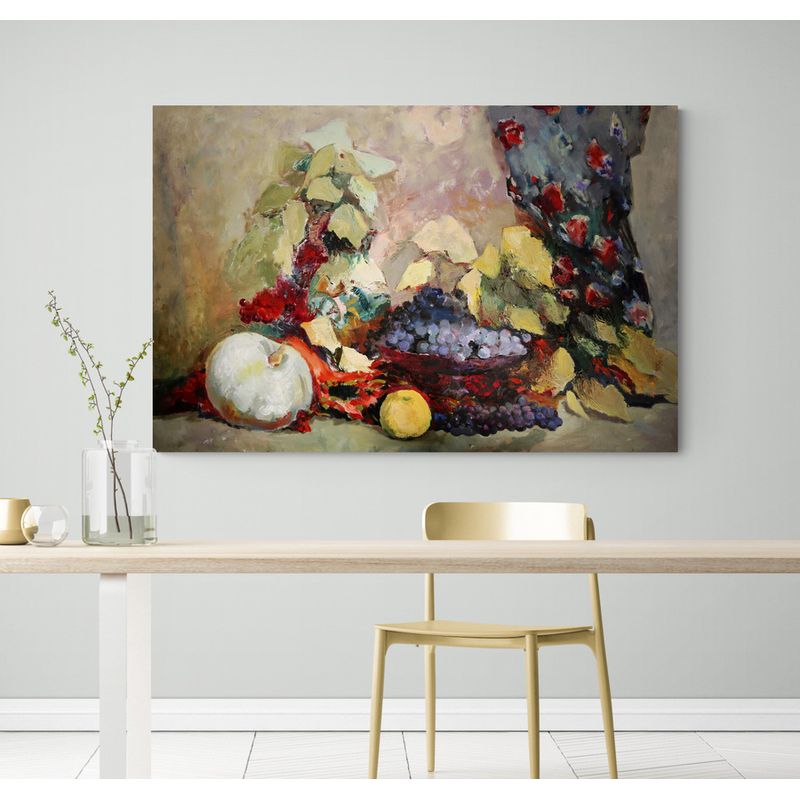 TAYRONA STORE - Cuadro En Lienzo Para Comedor Bodegon 040 100x70cm
