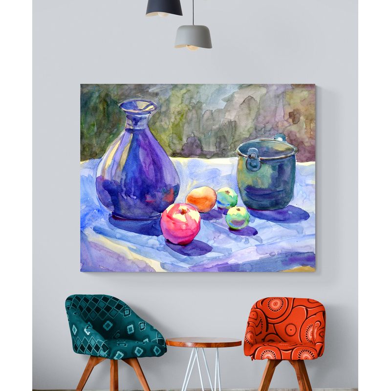 TAYRONA STORE - Cuadro En Lienzo Para Comedor Bodegon 045 100x80cm