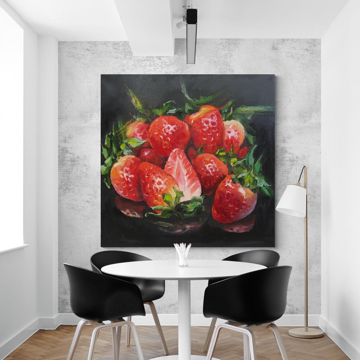 TAYRONA STORE - Cuadro En Lienzo Para Comedor Bodegon 056 100x100cm