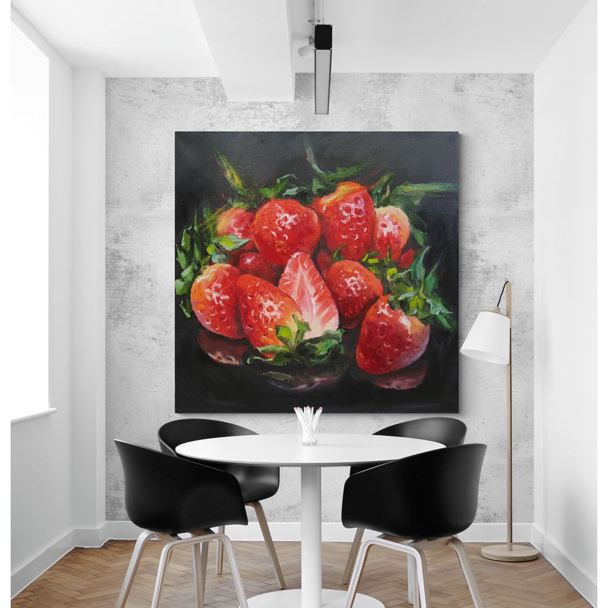 TAYRONA STORE - Cuadro En Lienzo Para Comedor Bodegon 056 100x100cm