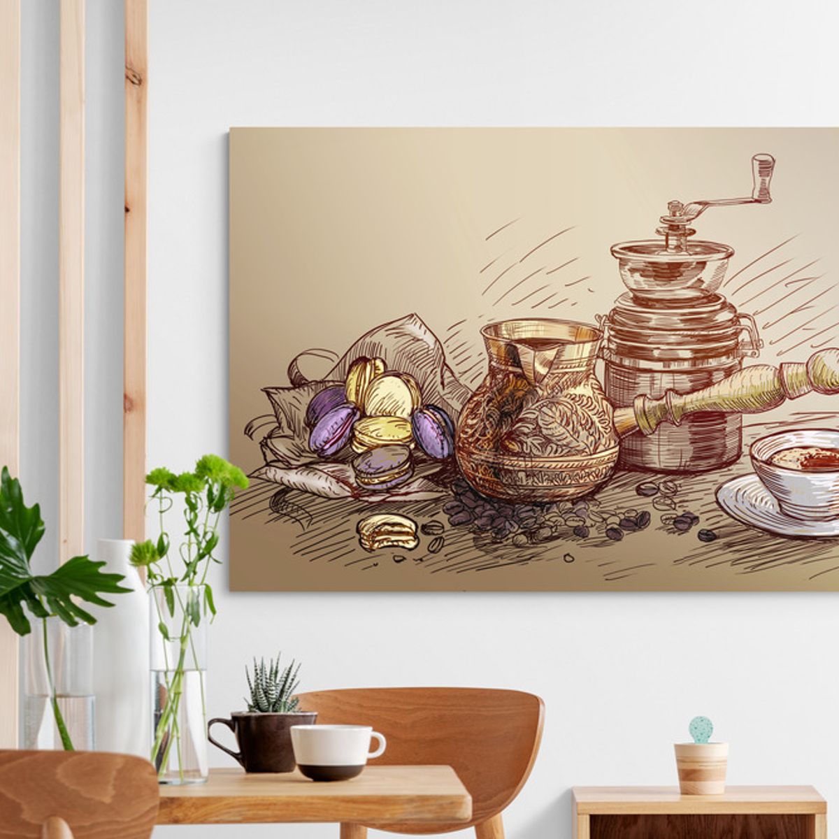 TAYRONA STORE - Cuadro En Lienzo Para Comedor Bodegon 085 150x100cm