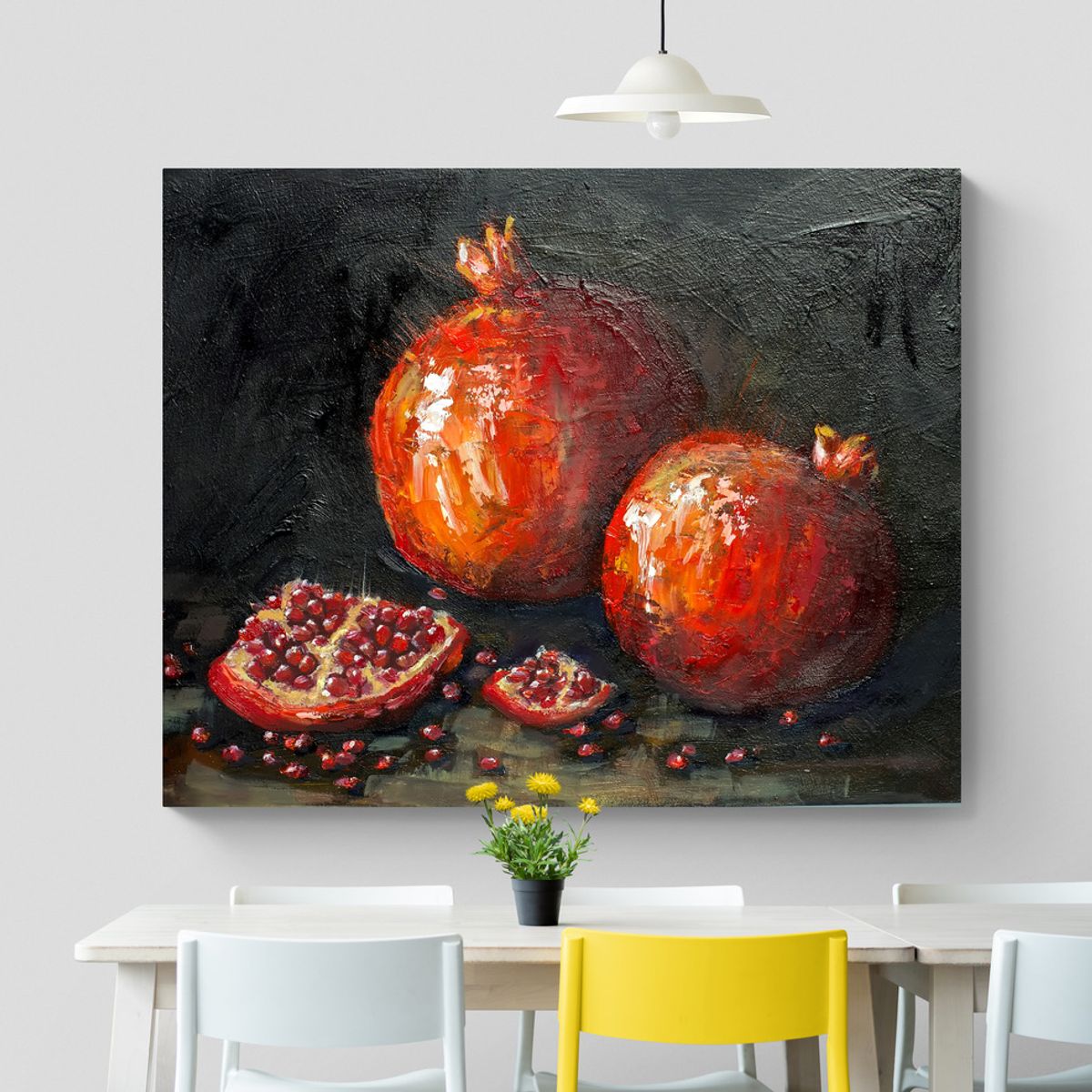 TAYRONA STORE - Cuadro En Lienzo Para Comedor Bodegon 091 100x80cm