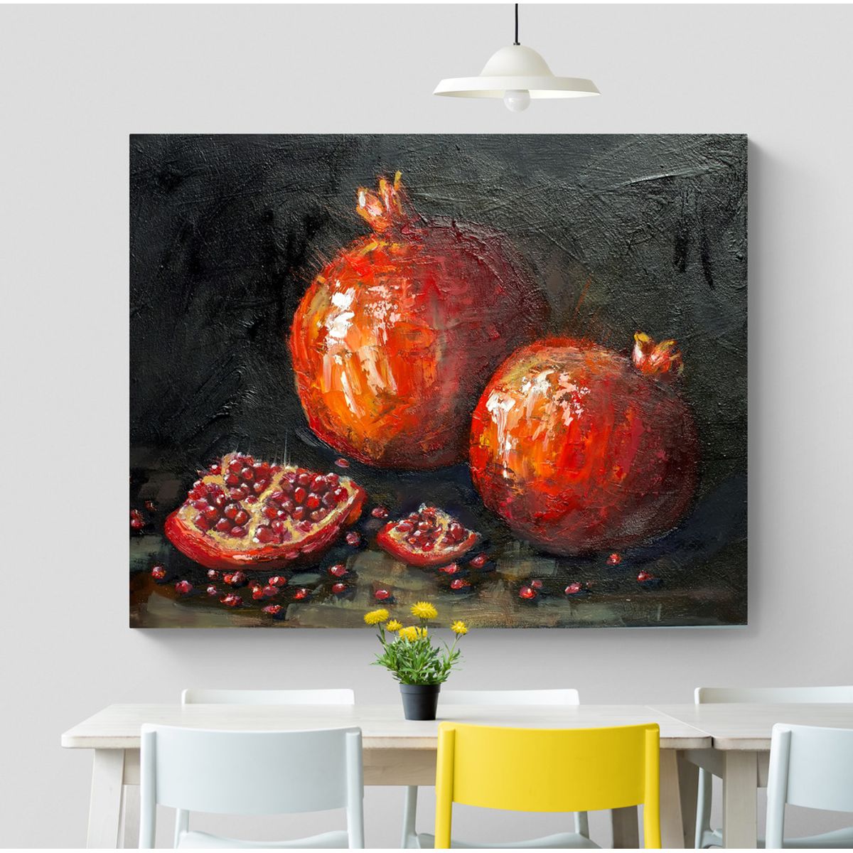 TAYRONA STORE - Cuadro En Lienzo Para Comedor Bodegon 091 100x80cm