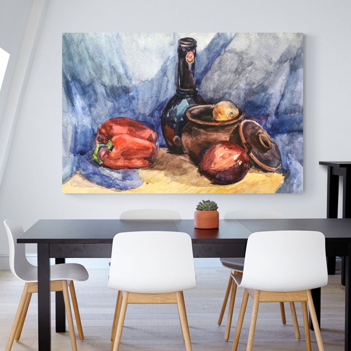 TAYRONA STORE - Cuadro En Lienzo Para Comedor Bodegon 095 50x35cm