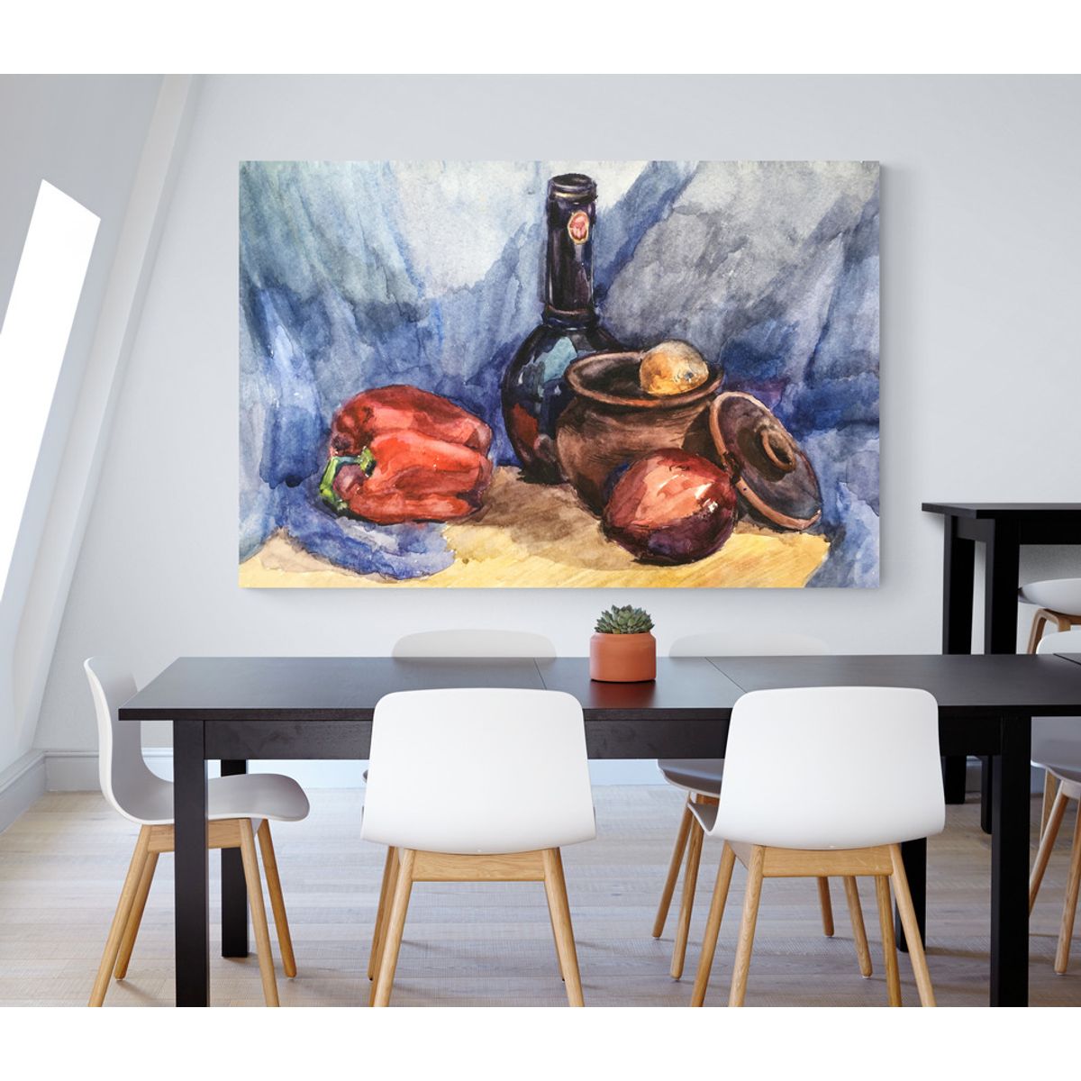 TAYRONA STORE - Cuadro En Lienzo Para Comedor Bodegon 095 50x35cm