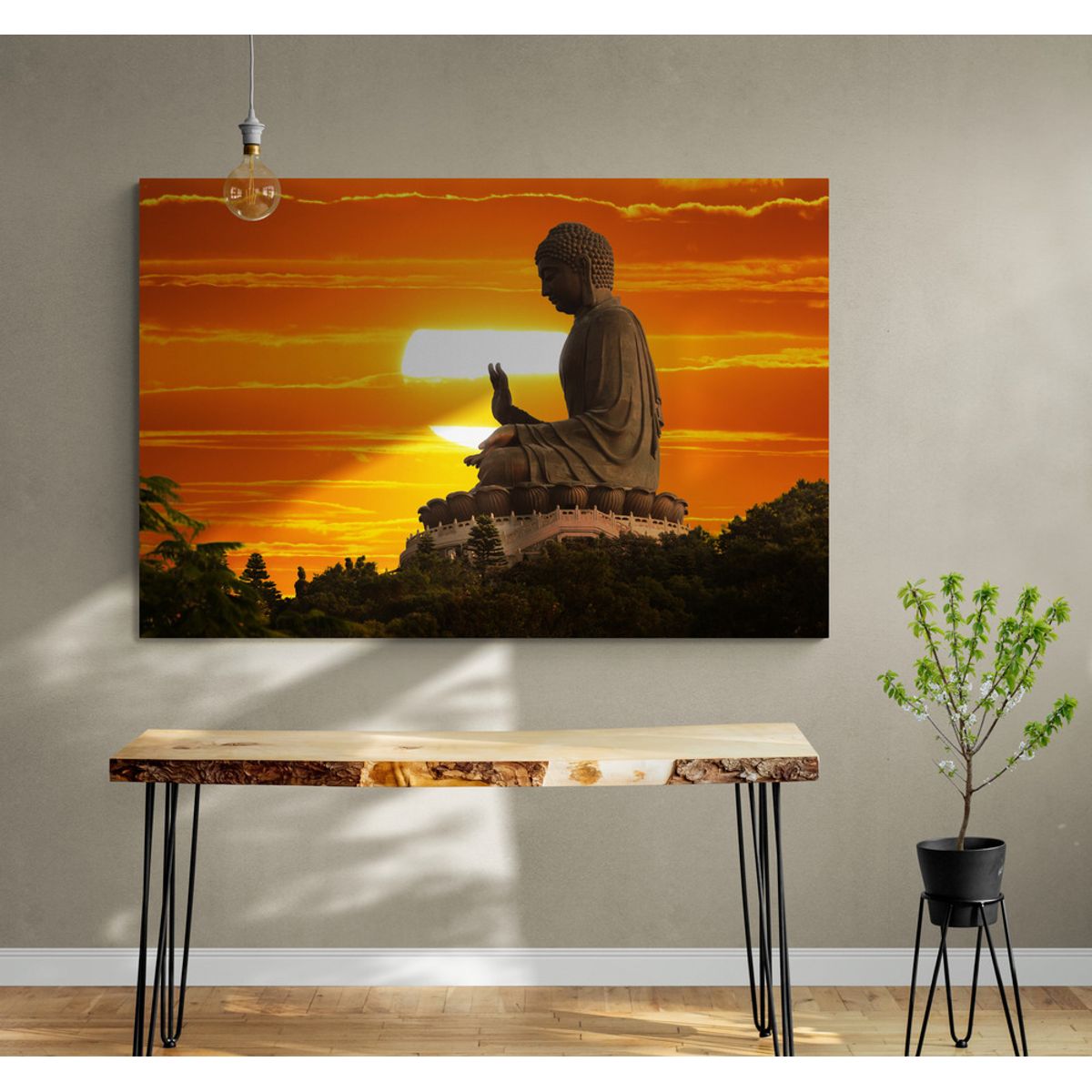 TAYRONA STORE - Cuadro En Lienzo Para Comedor Budda 093 50x35cm