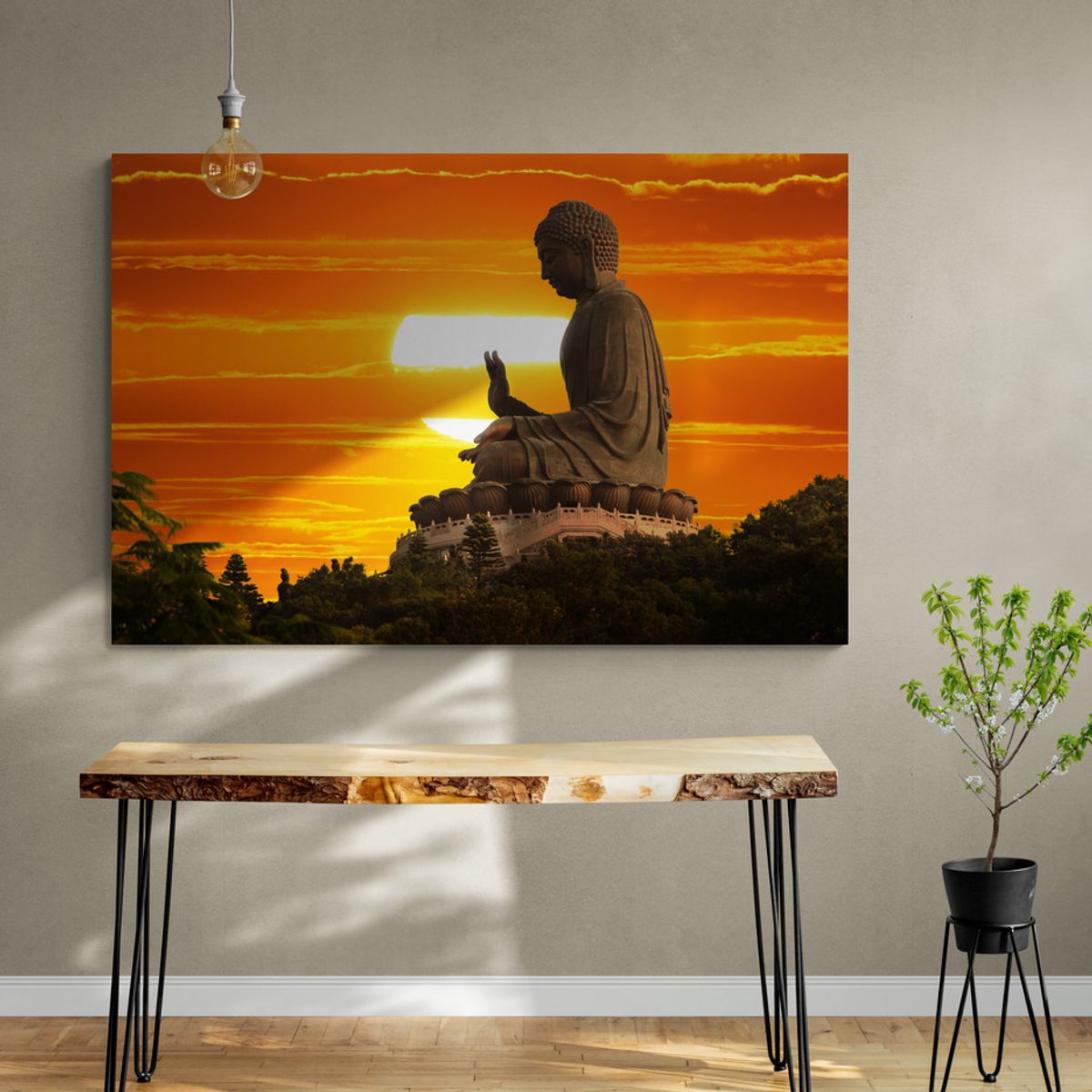 TAYRONA STORE - Cuadro En Lienzo Para Comedor Budda 093 70x50cm