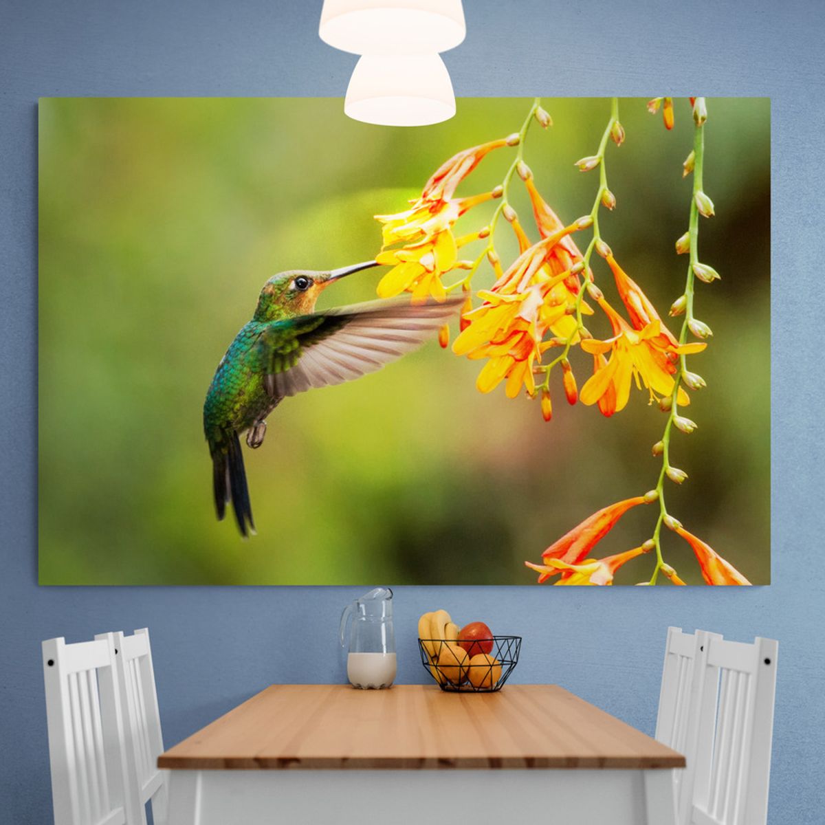 TAYRONA STORE - Cuadro En Lienzo Para Comedor Colibri 031 70x50cm