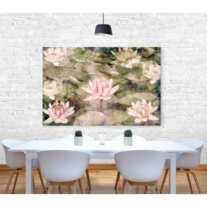 TAYRONA STORE - Cuadro En Lienzo Para Comedor Flor De Loto 009 50x35cm