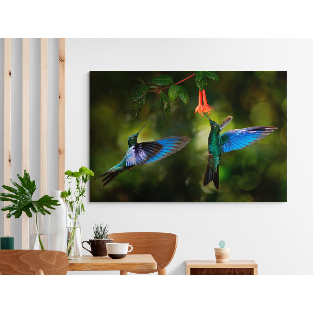 TAYRONA STORE - Cuadro En Lienzo Para Comedor Colibri 053 100x70cm