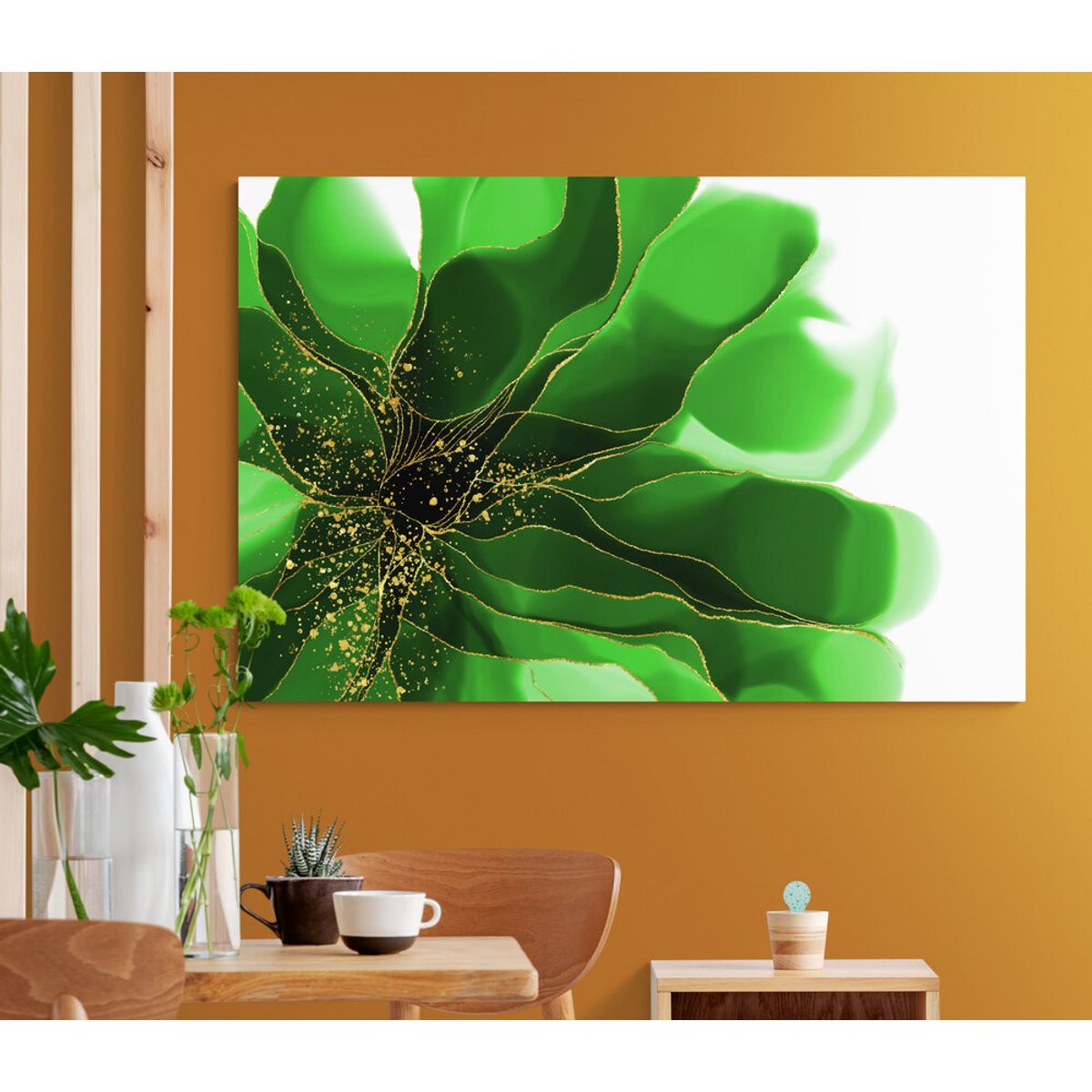 TAYRONA STORE - Cuadro En Lienzo Para Comedor Flores 384 70x50cm