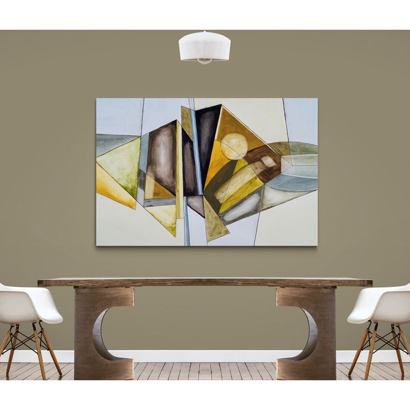 TAYRONA STORE - Cuadro En Lienzo Para Comedor Pintura Abstracta 181 70x50cm