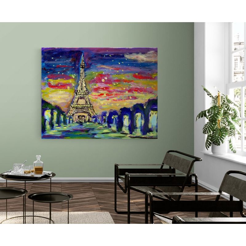 TAYRONA STORE - Cuadro En Lienzo Para Comedor Pintura Paris 054 100x80cm