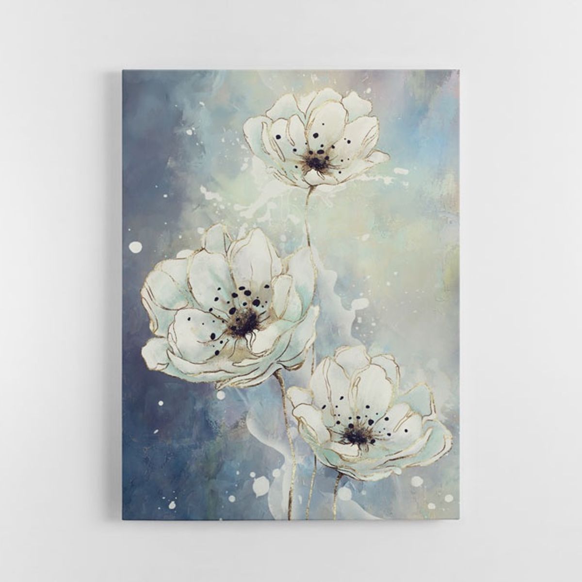 TAYRONA STORE - Cuadro En Lienzo Para Comedor Pintura Flores 120 50x40cm