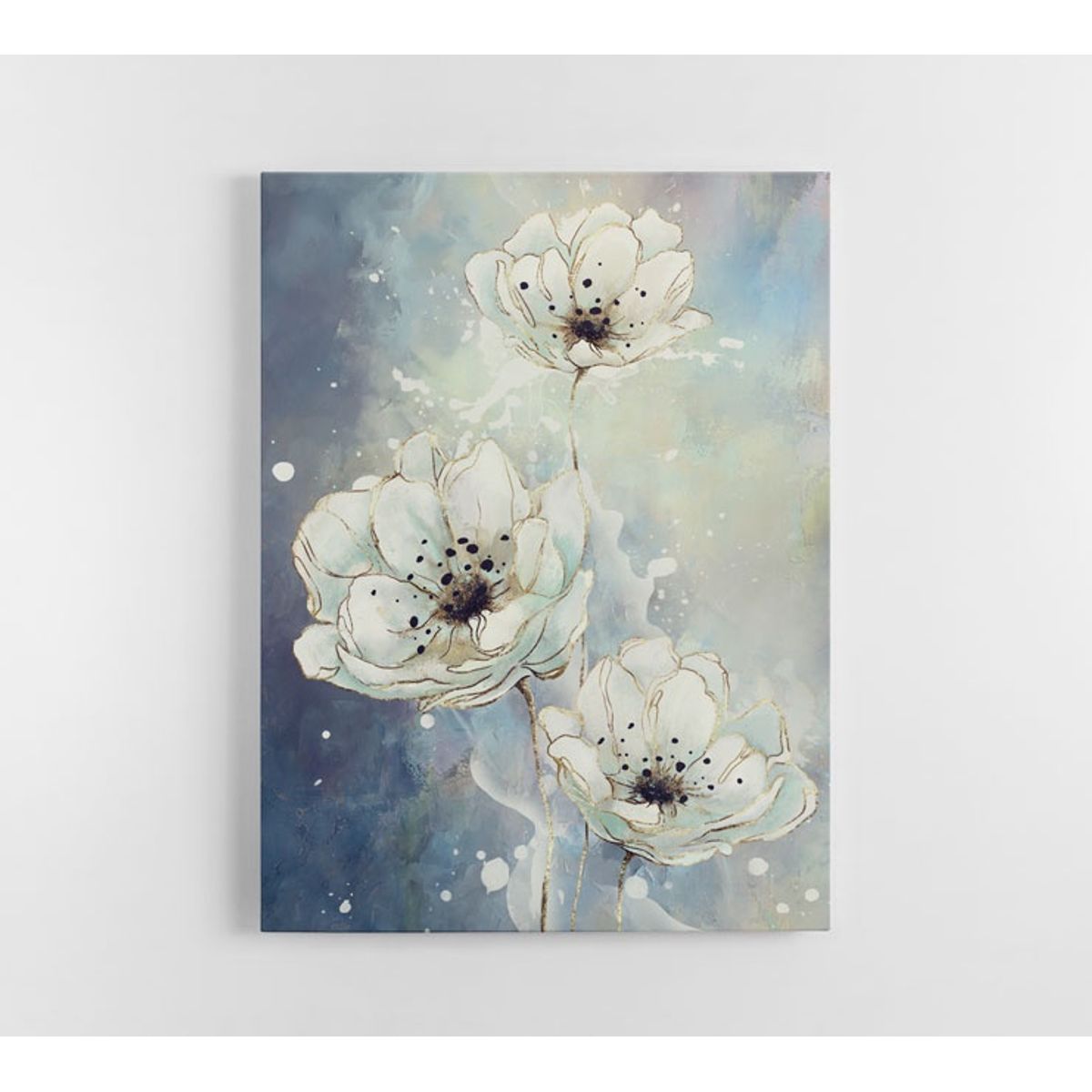 TAYRONA STORE - Cuadro En Lienzo Para Comedor Pintura Flores 120 50x40cm