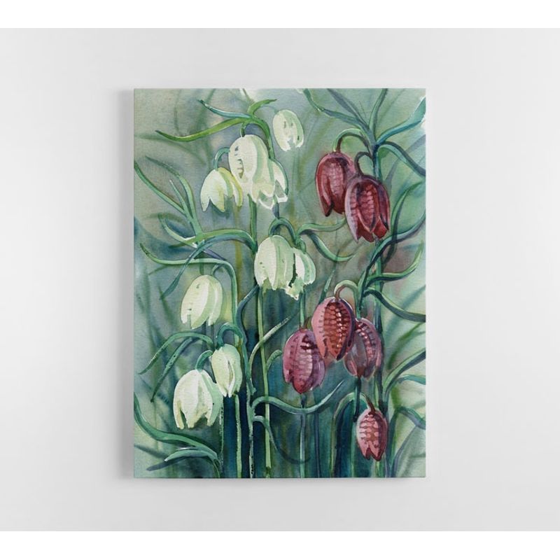 TAYRONA STORE - Cuadro En Lienzo Para Comedor Pintura Flores 132 60x80cm