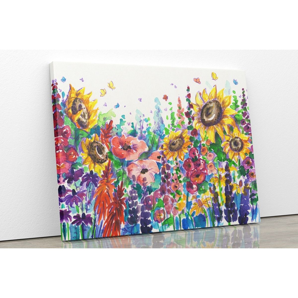 TAYRONA STORE - Cuadro En Lienzo Para Comedor Pintura Flores 62 100x80cm