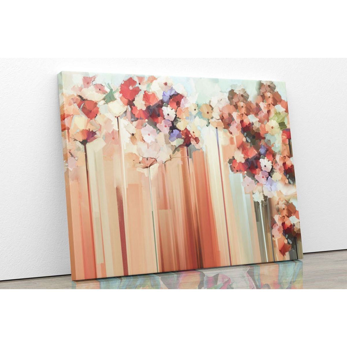 TAYRONA STORE - Cuadro En Lienzo Para Comedor Pintura Flores 72 125x100cm