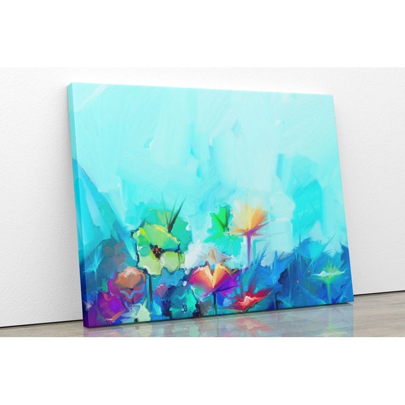 TAYRONA STORE - Cuadro En Lienzo Para Comedor Pintura Flores 74 125x100cm